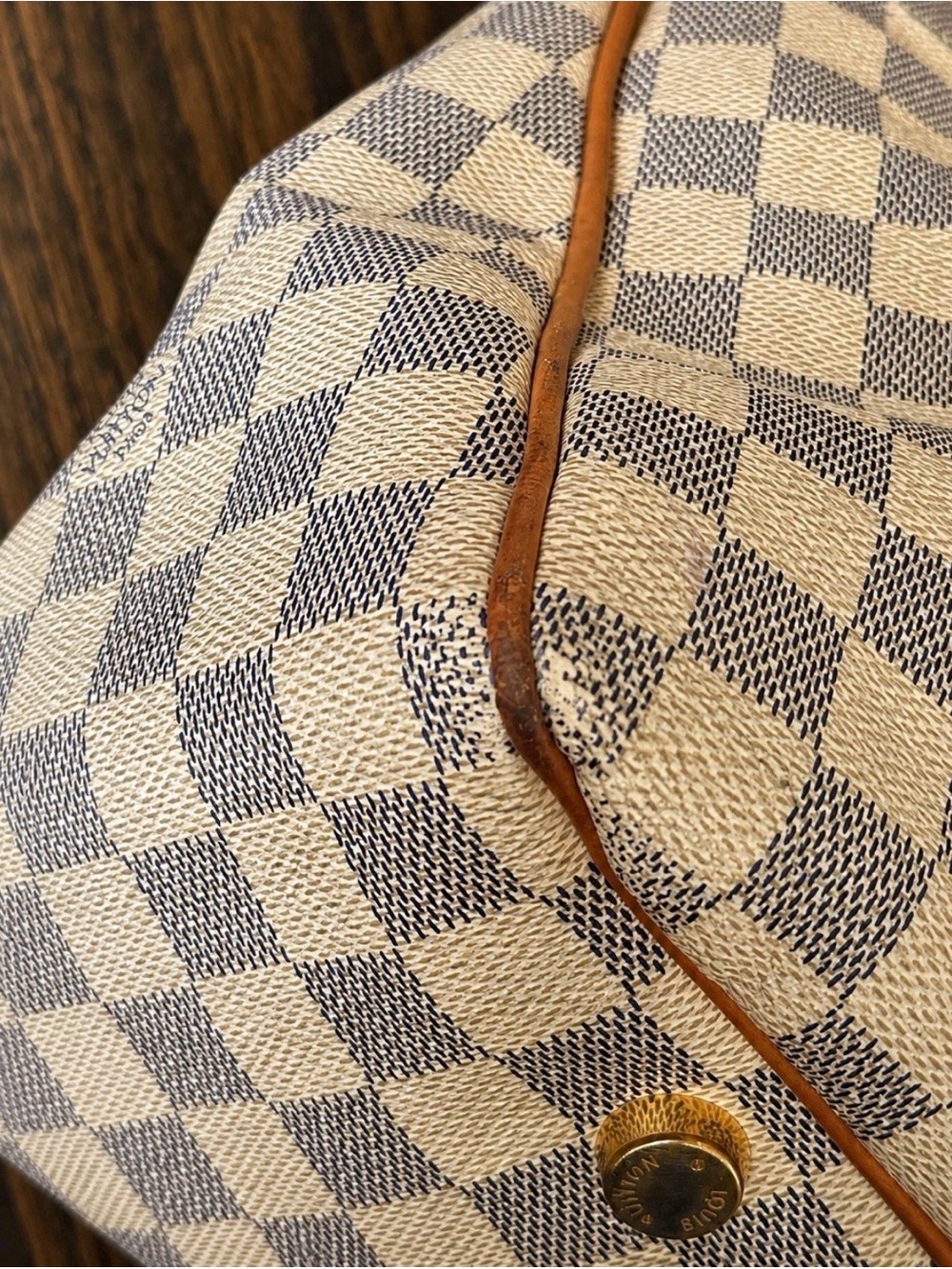 Louis Vuitton Figheri PM Tote Shoulder Bag Damier Azur White - Picture 12 of 16